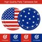 48PCS 4th of July Party Supplies, 9" Independence Day Disposable Paper Plates, Patriotic Party Plates Memorial Day Dinner Dessert Plates Red White Blue Dinnerware Tableware